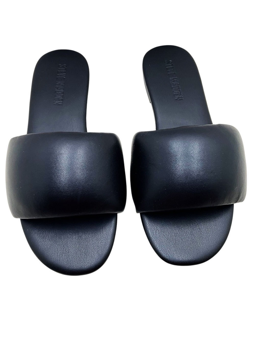🆕{Steve Madden} Karter Puffy Leather Slide Sandals